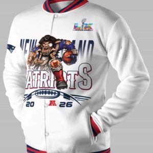 2026 patriots super bowl lx champions varsity jacket