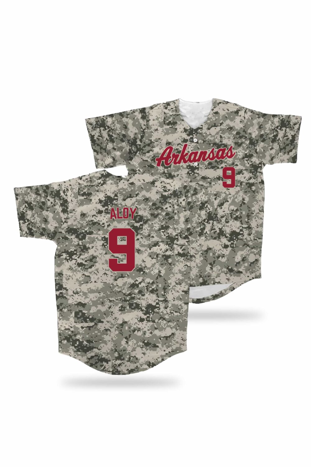 Arkansas Baseball Camo Jersey 2026 - Teespromax