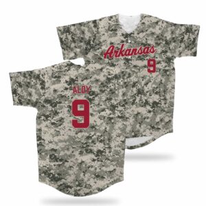 arkansas baseball camo jersey 20261