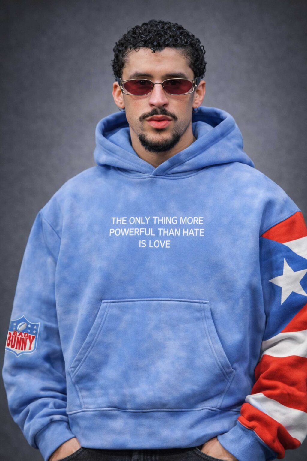 bad bunny pr the only thing more powerful than hate is love hoodie1 bad bunny pr the only thing more powerful than hate is love hoodie1