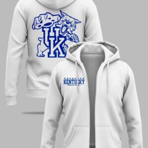 coach mark pope kentucky basketball uniform zip hoodie