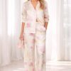 Dorit Kemsley White Floral Pajama Set For Women 6 dorit kemsley white floral pajama set for women