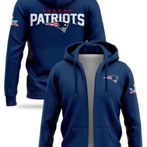 drake maye patriots super bowl zip hoodie 2026