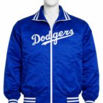 LA Dodgers 1976 Satin Player Jacket Royal