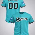 Miami Marlins Teal Throwback Uniforms Jersey 2026