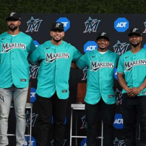 Miami Marlins Teal Throwback Uniforms Jersey 2026 5 miami marlins teal throwback uniforms jersey 20262