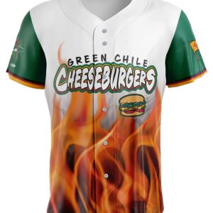 2026 albuquerque isotopes green chile cheeseburgers jersey