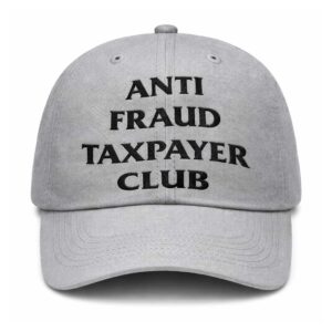 anti fraud taxpayer club hat