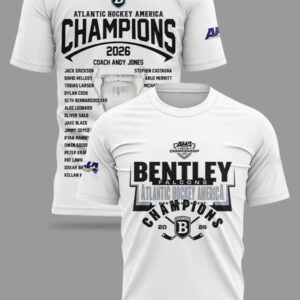 bentley falcons 2026 atlantic hockey america champions aha shirt