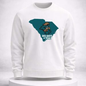 coastal carolina 365 days of teal shirt2