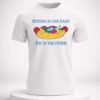 hotdog in one hand you in the other t shirt