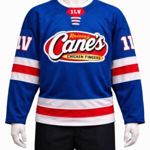 jack hughes raising cane’s hockey jersey1