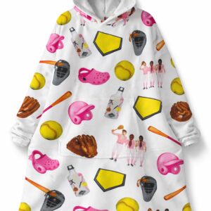 2026 softball theme hoodie blanket1