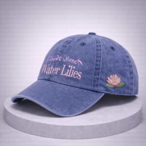 claude monet water lilies embroidery hat1