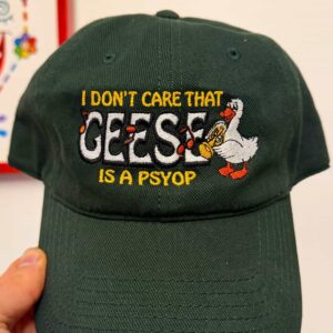 i don't care that geese is a psyop hat2