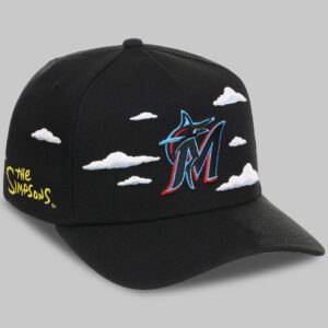 marlins x simpsons clouds hat 2026