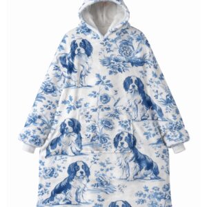 cavalier king charles spaniel hooded blanket