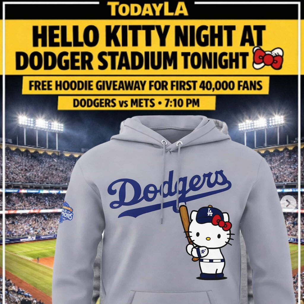 Dodgers Hello Kitty Night 2026 Hoodie Giveaway – A Baseball-Inspired Hoodie with Unforgettable Cuteness 5 dodgers hello kitty night 2026 hoodie giveaway a baseball inspired hoodie with unforgettable cuteness1