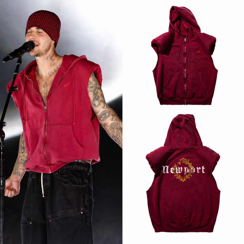 Justin Bieber Coachella 2026 Newport Sleeveless Hoodie: A striking sleeveless hoodie inspired by the Coachella 2026 show. 1 justin bieber coachella 2026 newport sleeveless hoodie a striking sleeveless hoodie inspired by the coachella 2026 show