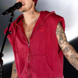 justin bieber coachella 2026 newport sleeveless hoodie5