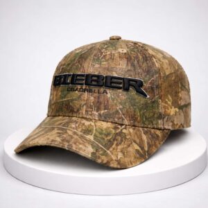 hailey bieber coachella 2026 camo hat1