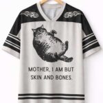 Overweight Cat And Its Doting Owner Mesh Jersey