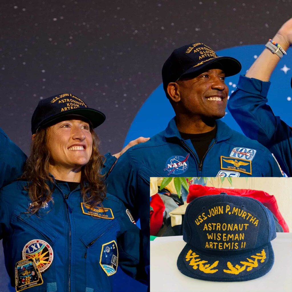 USS John P. Murtha Astronaut Glover Artemis II Hat – The Special Hat Connected to the Artemis II Crew's Return 6 the special hat connected to the artemis ii crews return1