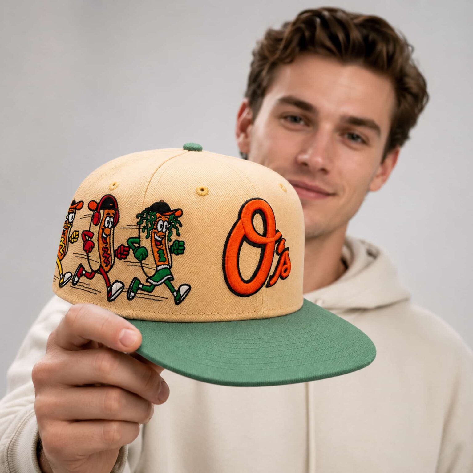 2026 baltimore orioles hot dog race snapback hat2