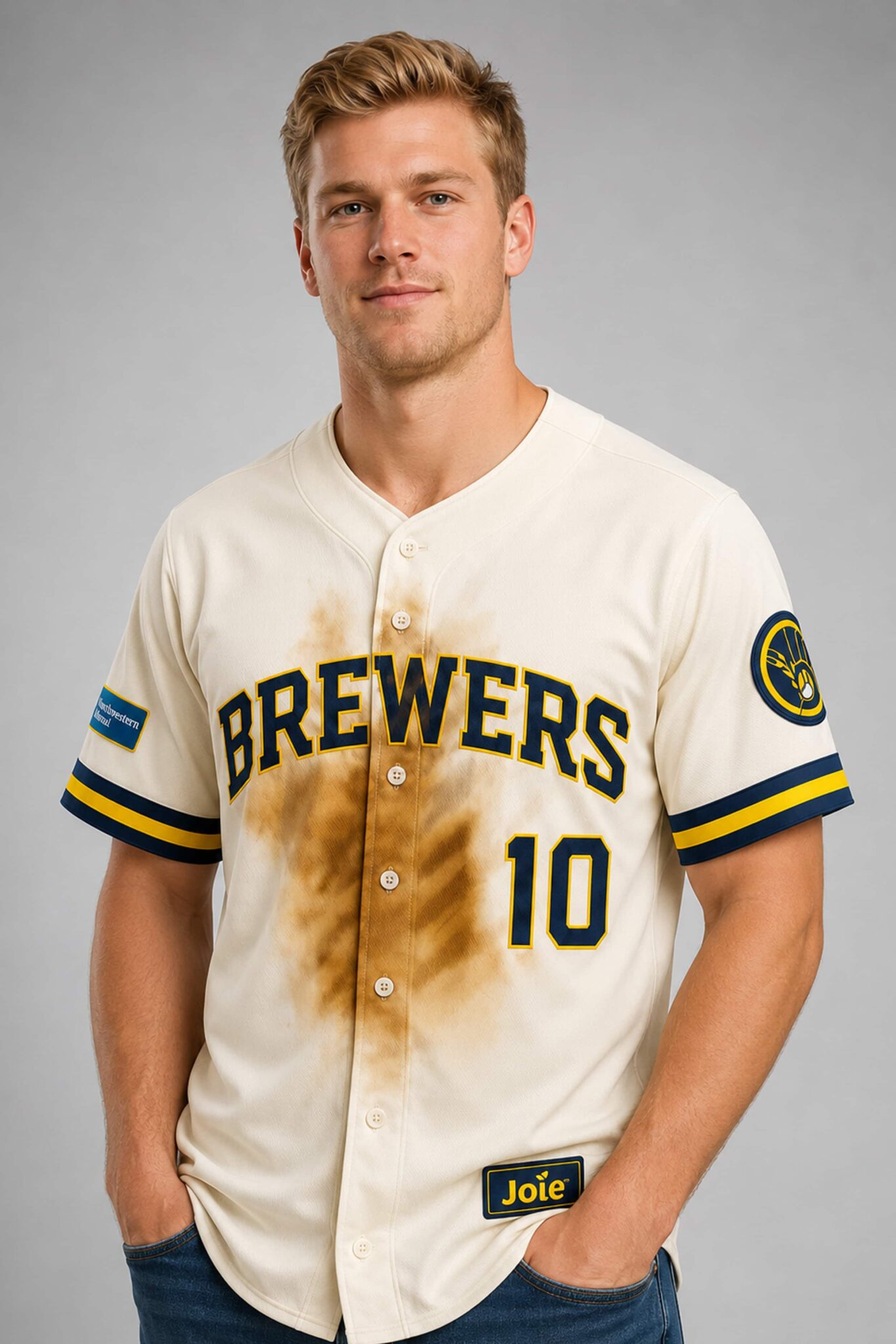 2026 brewers slidin sal frelick jersey giveaway2