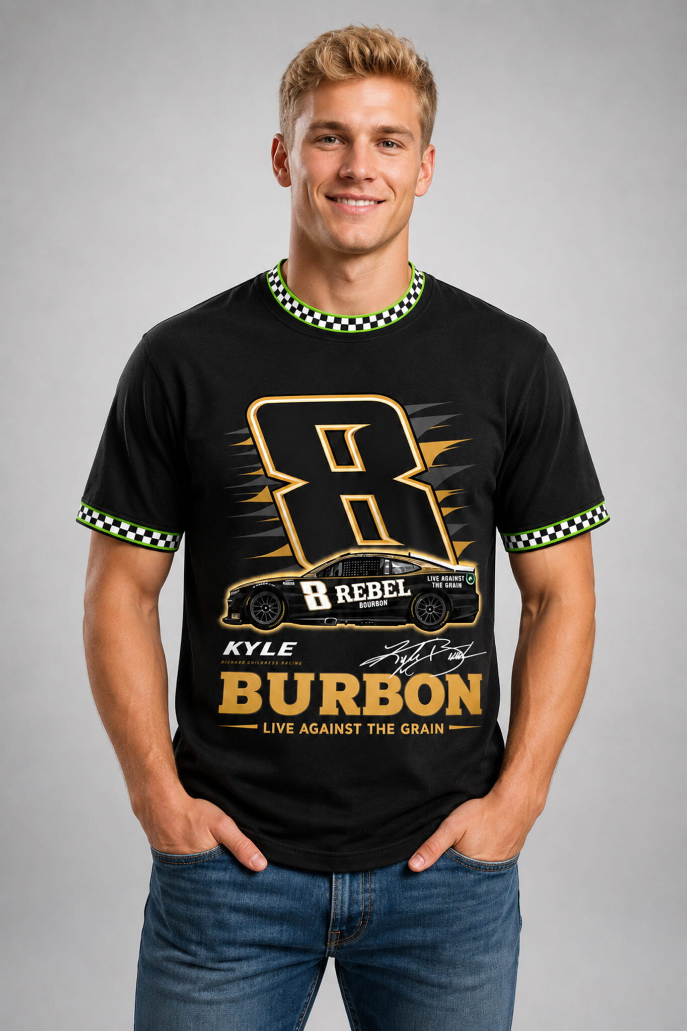 2026 racing kyle burbon live against the grain shirt