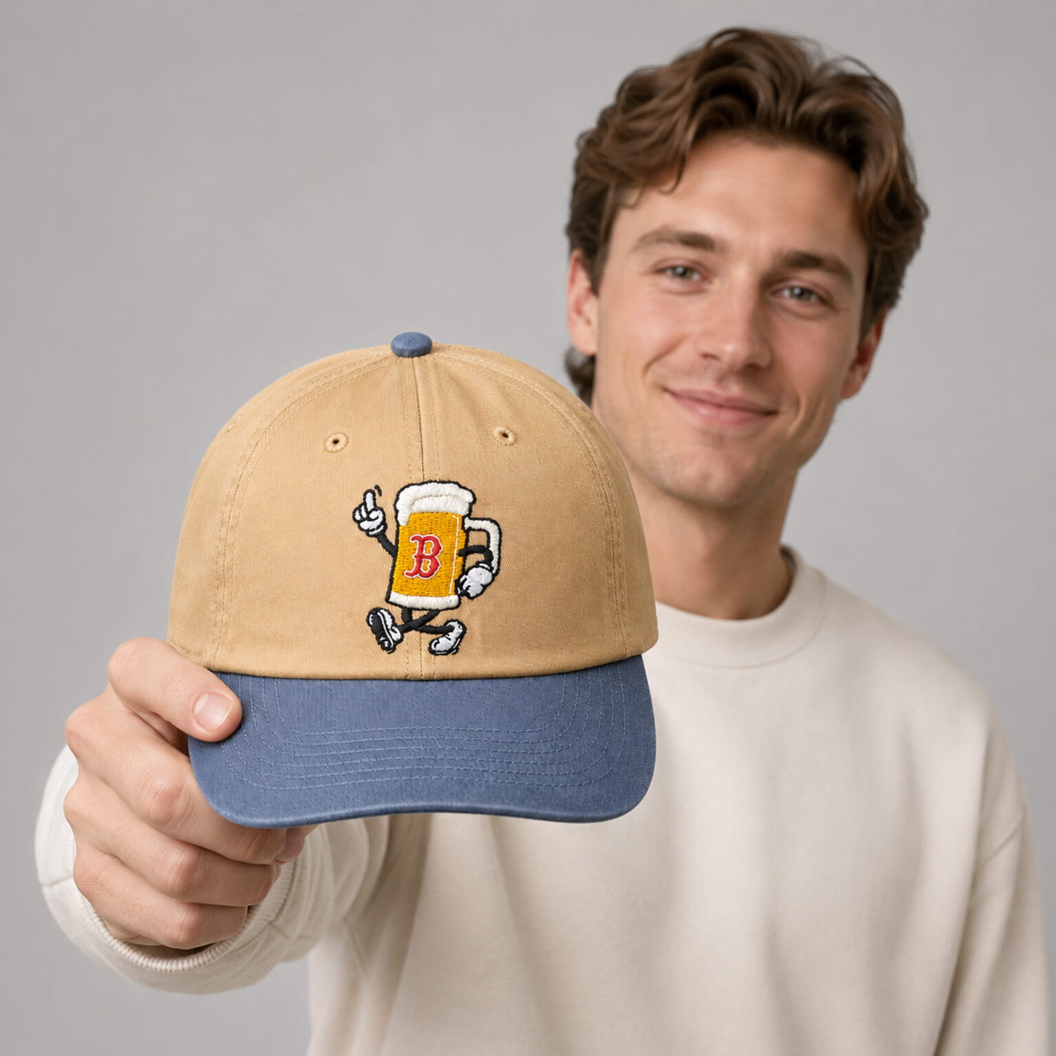 2026 red sox beer cartoon hat2