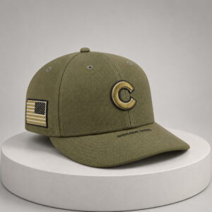 cubs armed forces day 2026 green hat