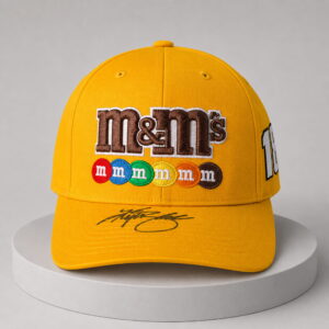 kyle busch 18 joe gibbs racing m&m yellow hat