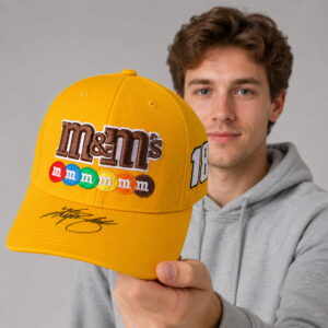 kyle busch 18 joe gibbs racing m&m yellow hat2
