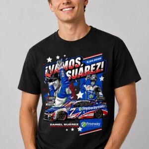 7 daniel suarez freeway insurance 600 win 2026 shirt2