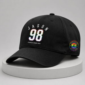 jason 98 basketball commemorative printed hat