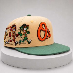 2026 baltimore orioles hot dog race snapback hat