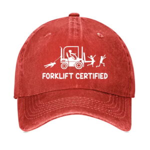 forklift certified funny warehouse worker hat