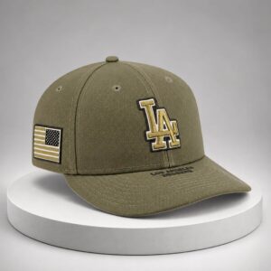 la dodgers armed forces day 2026 green hat
