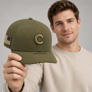 cubs armed forces day 2026 green hat2