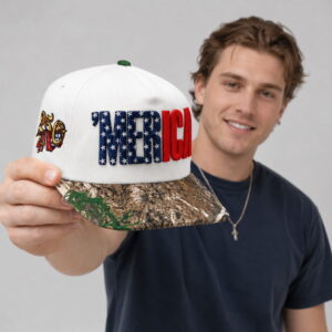 usa 250th merica chrome white camo hat