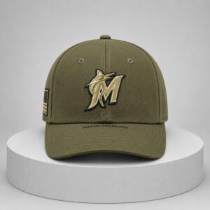 marlins armed forces day 2026 green hat1