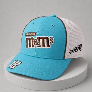 kyle busch 18 hazelnut spread m&ms hat