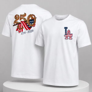 america 250 years 1776 2026 dodgers shirt