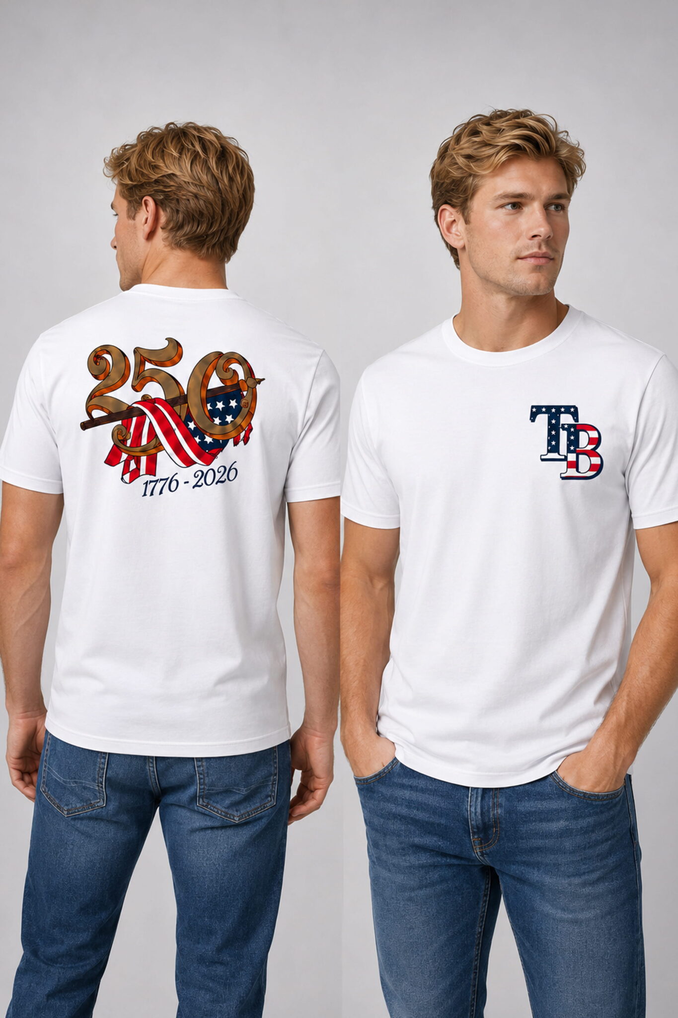 america 250 years 1776 2026 rays shirt3