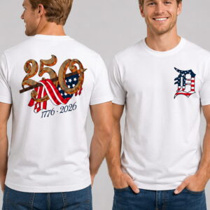 america 250 years 1776 2026 tigers shirt3