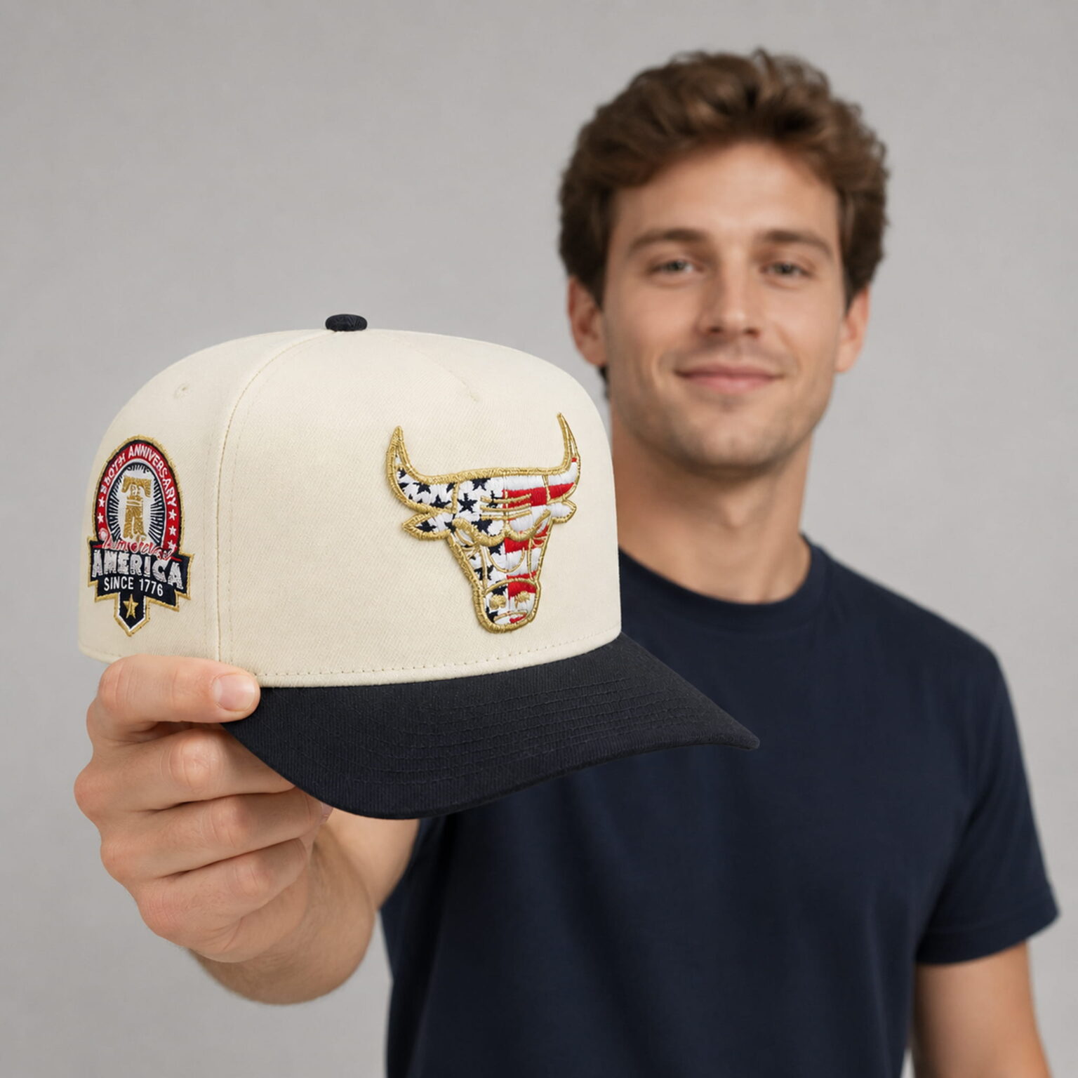 america 250th anniversary bulls hat