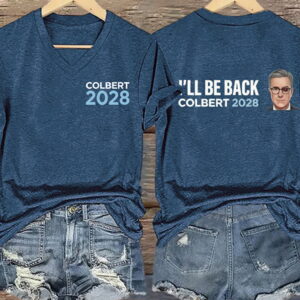 colbert 2028 ill be back v neck shirt2