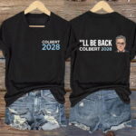 Colbert 2028 I'll Be Back V-Neck Shirt