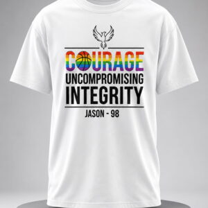 courage uncompromising integrity jason 98 commemorative shirt